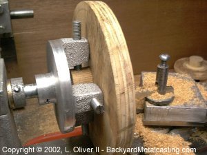 quick homemade 4-jaw chuck