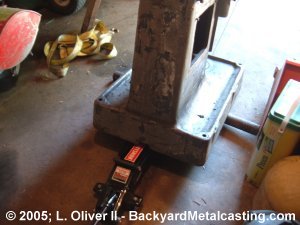 floor jack used to lift mill